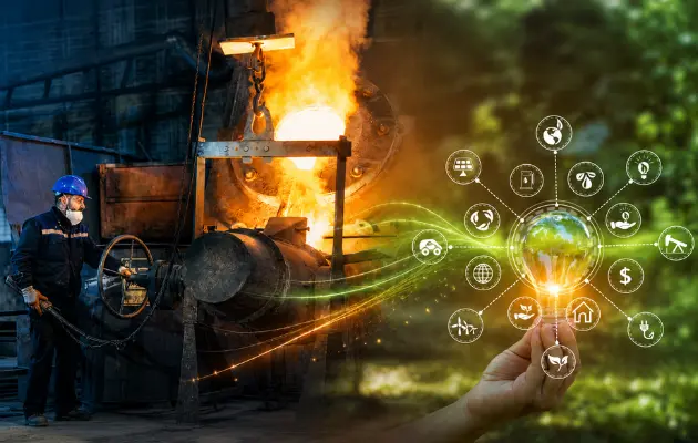 Electric induction heating replacing LPG and PNG systems